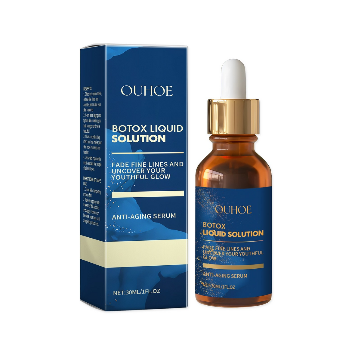 Anti-Aging Face Serum with Hyaluronic Acid & Collagen – Reduces Fine Lines & Wrinkles