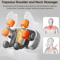 Shiatsu Neck & Shoulder Massage Pillow – Deep Kneading Heat Therapy for Pain Relief